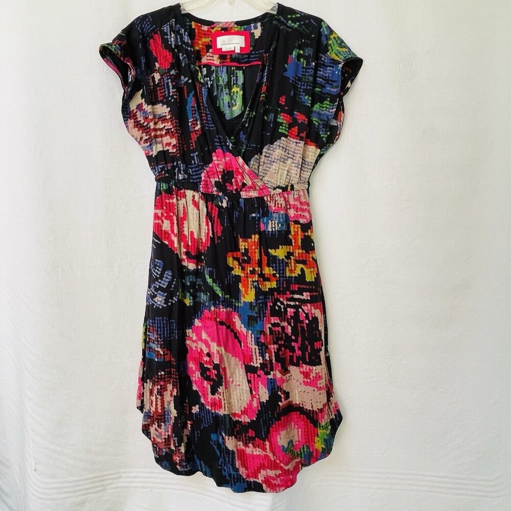 Anthropologie Floral Astrid Dress‎ Womens Small Boho Party Festival Fairy Garden